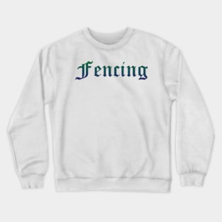 Fencing Gradient Text Crewneck Sweatshirt